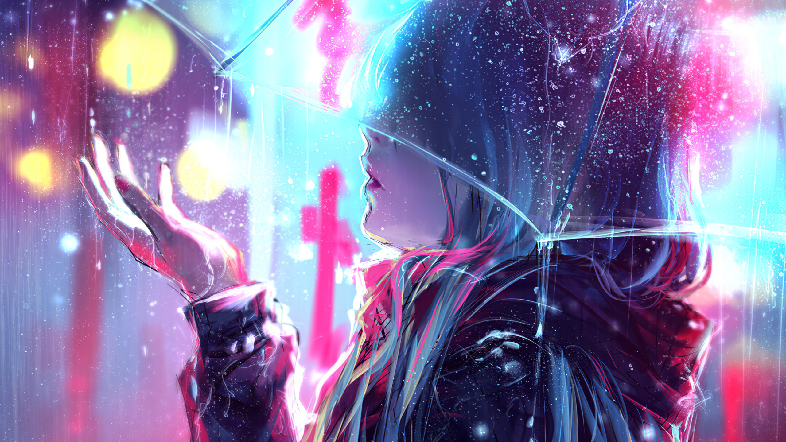 raining-anime-girl-blur-lights-4k-z0